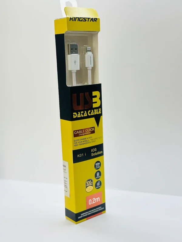 کابل تبدیل USB به microUSB کینگ استار مدل KS01 A طول 0.2 متر
