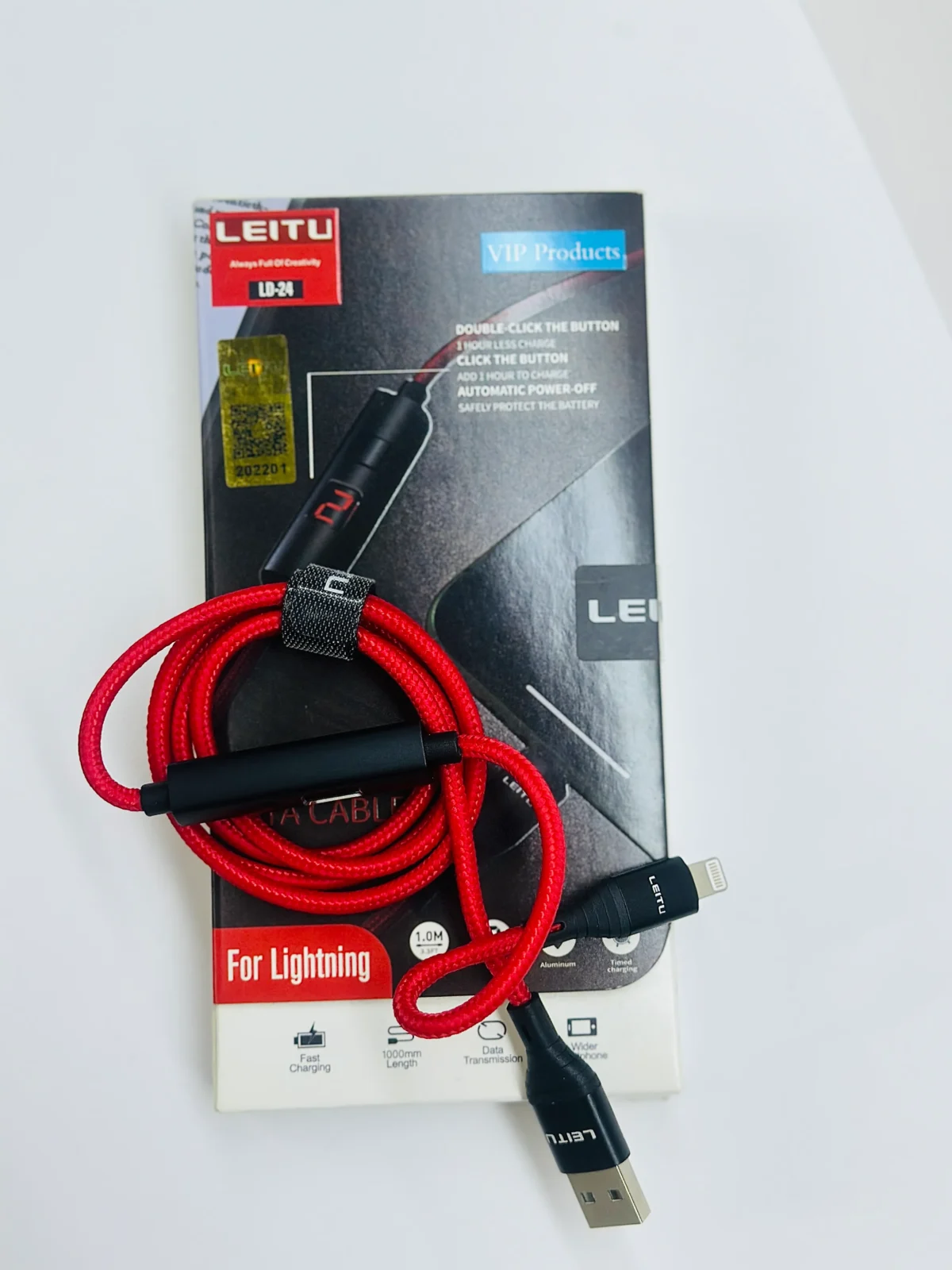 کابل شارژ تایپ‌سی اورجینال Leitu-LD-24