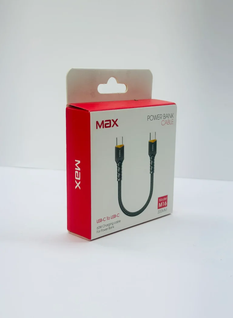 کابل پاوربانکی M16 PD ماکس MAX طول ۲۰ سانتی‌متر