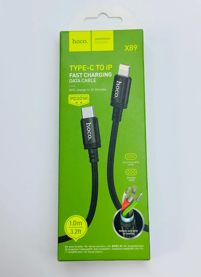 کابل تبدیل USB-C به لایتنینگ هوکو مدل X89