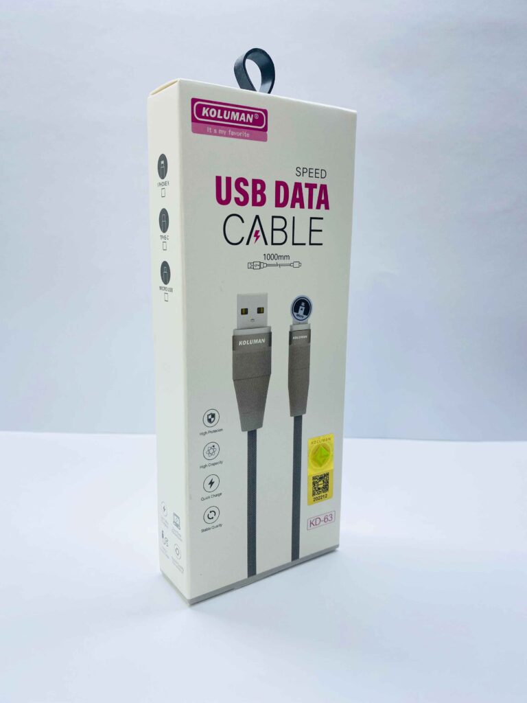 کابل تبدیل USB به MicroUSB کلومن مدل KD-63 طول 1 متر