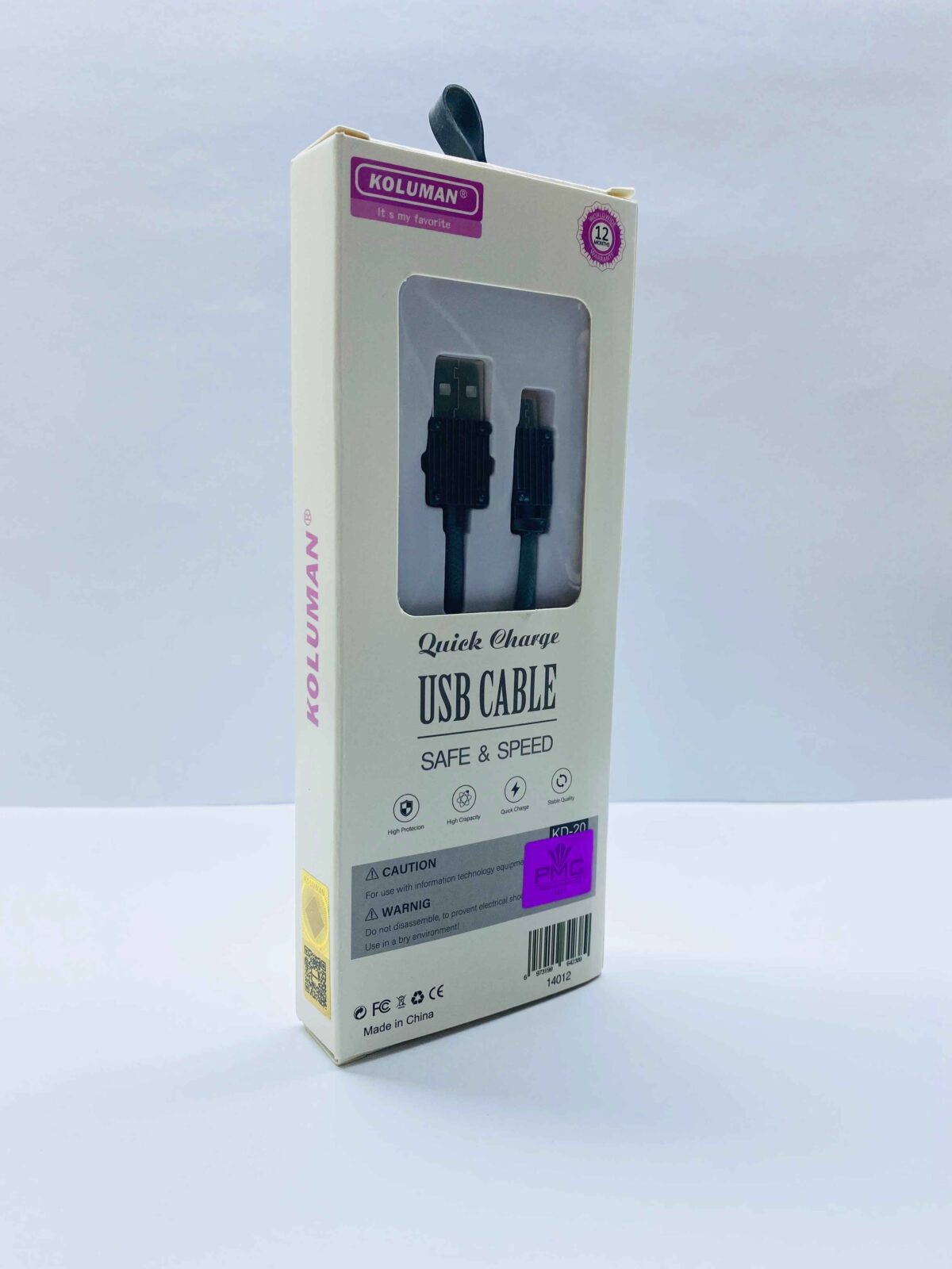 کابل تبدیل USB به microUSB کلومن مدل KD-20 طول 1 متر