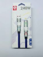 کابل فست شارژ و دیتا ۴ کاره 240W