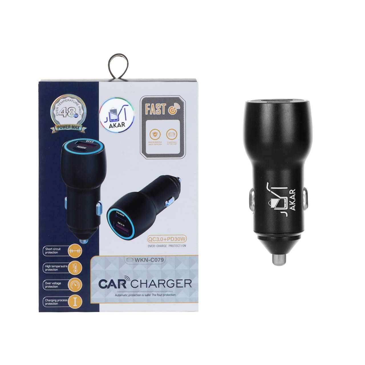 شارژر فندکی WKN C079 شارژر فندکی WKN C079